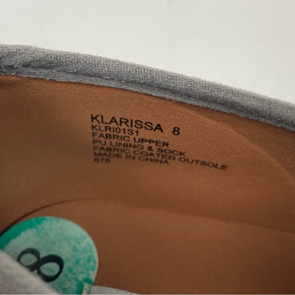 Steve madden Klarissa grey gray slip on flats sneakers - Picture 3 of 5